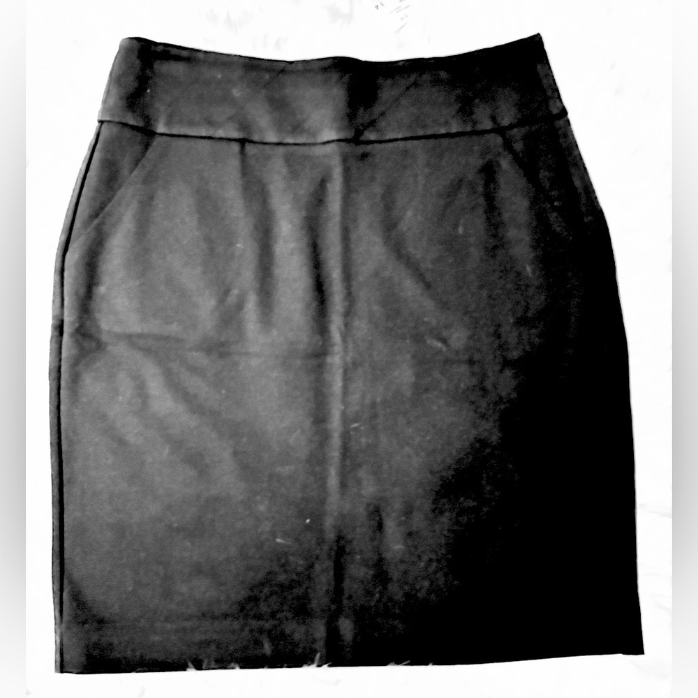 Cabi #739 Straight Pencil Skirt Stretch Black Career Pockets SZ 14.